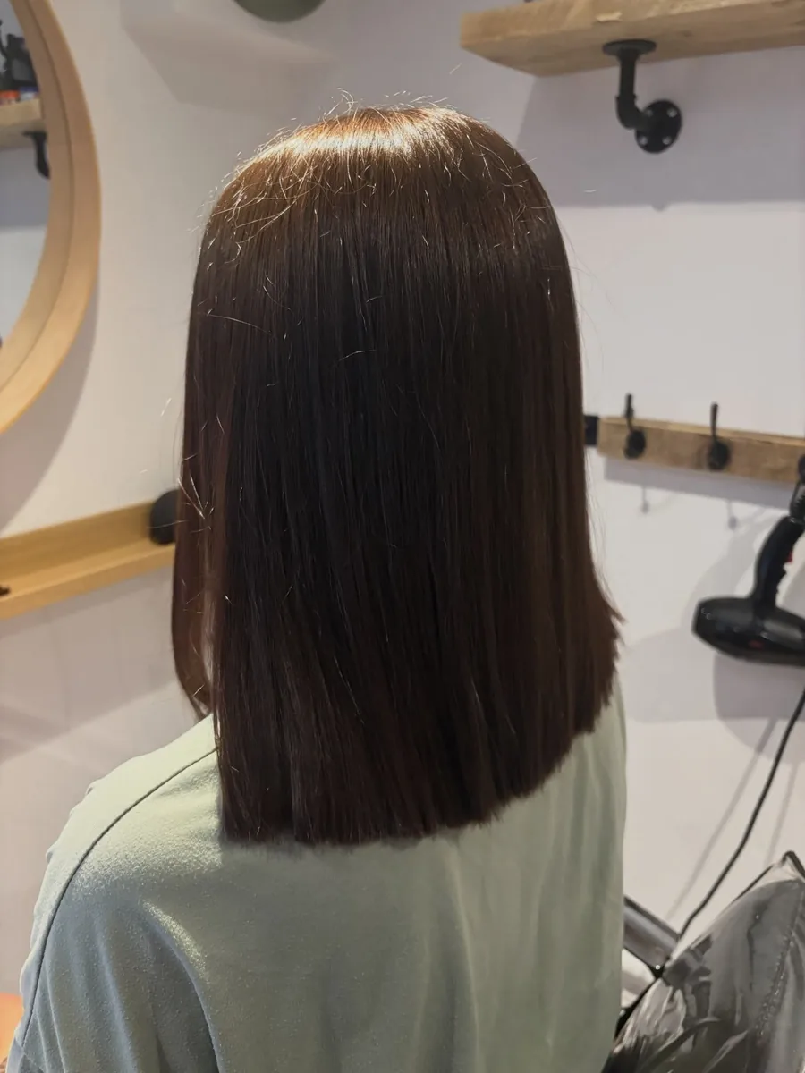 Hair finished at the AVM Hair studio in Dukinfield, July 2026