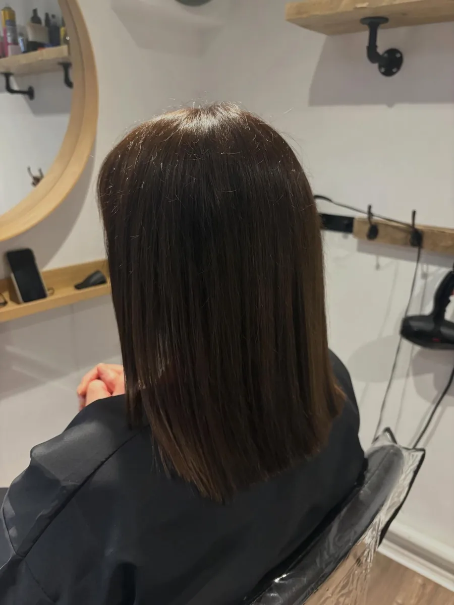 Hair finished at the AVM Hair studio in Dukinfield, May 2026