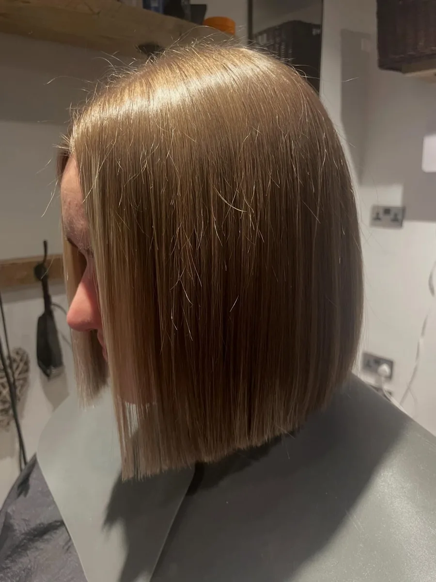 Hair finished at the AVM Hair studio in Dukinfield, December 2025