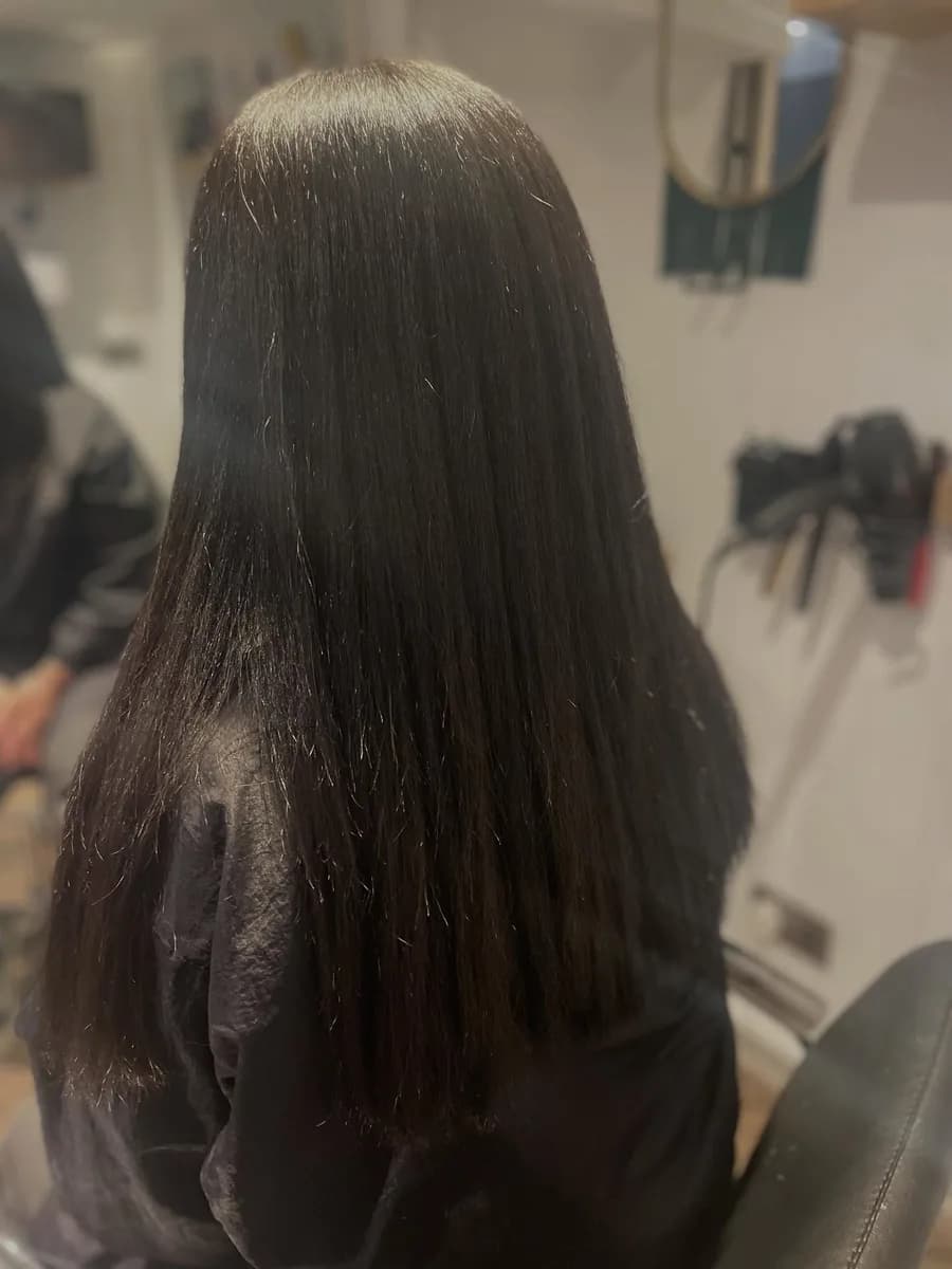 Hair finished at the AVM Hair studio in Dukinfield, September 2025