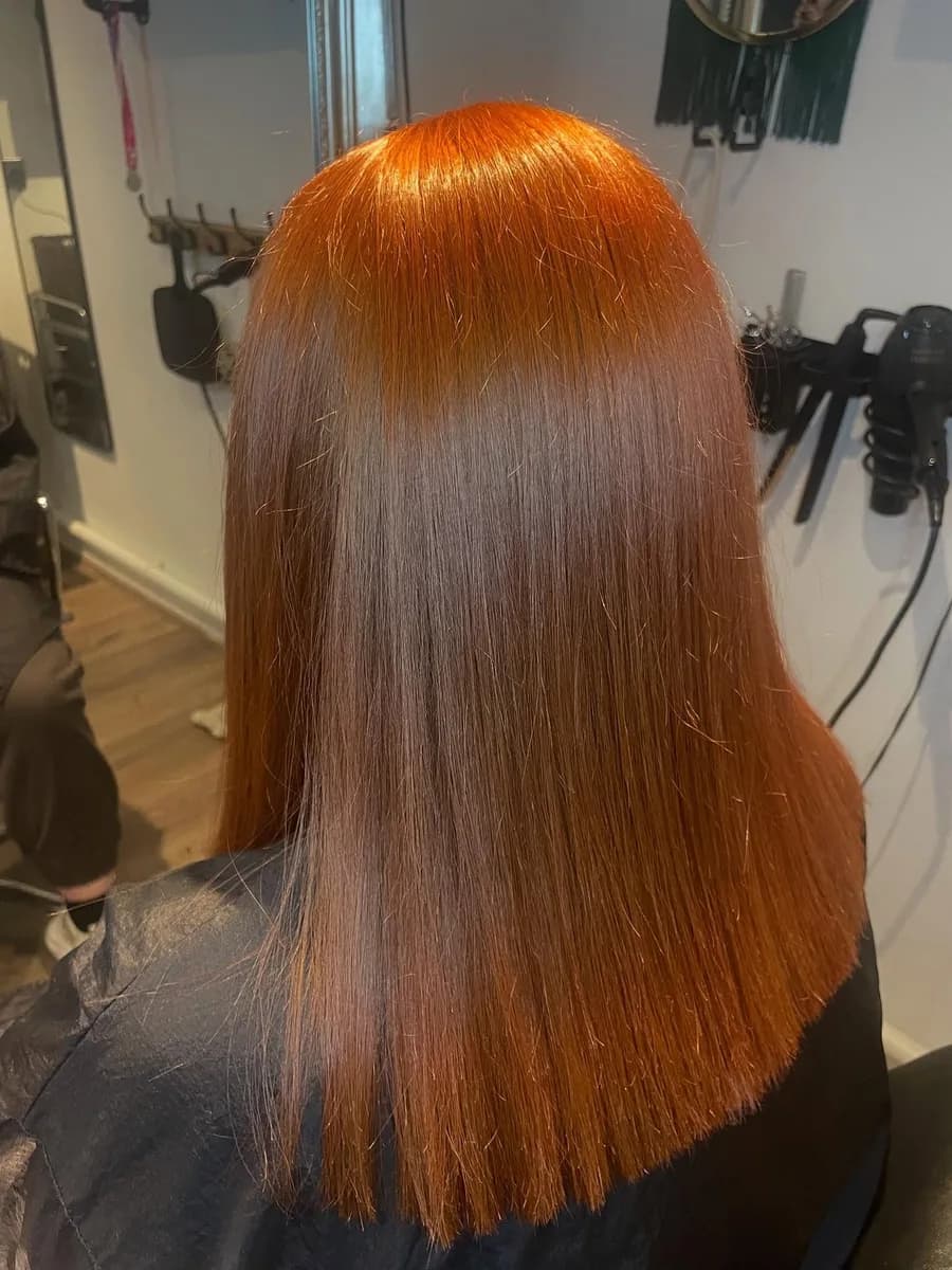 Hair finished at the AVM Hair studio in Dukinfield, July 2025