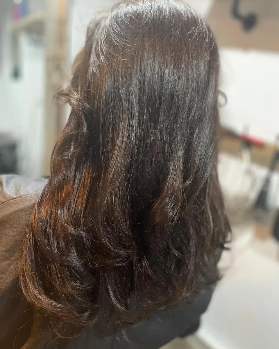 Hair finished at the AVM Hair studio in Dukinfield, January 2024